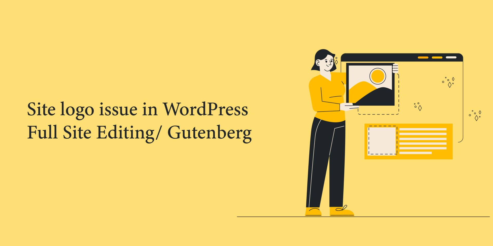 Site logo issue in WordPress Full Site Editing/ Gutenberg