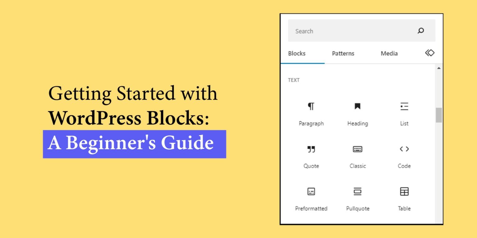 Getting Started With WordPress Blocks: A Beginner's Guide - Verse WP